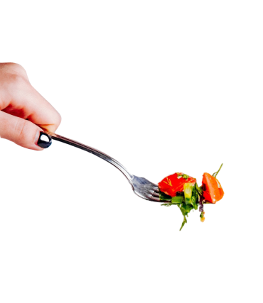 side view fresh salad with tomatoes cucumbers basil